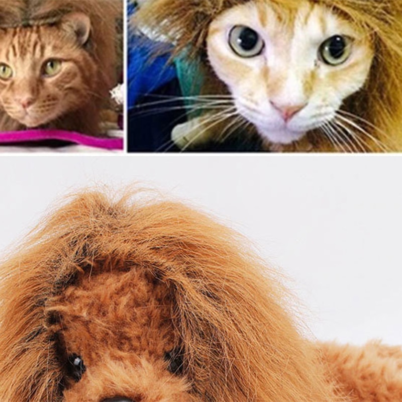 Lion Mane for Dog Pet Costume Wig