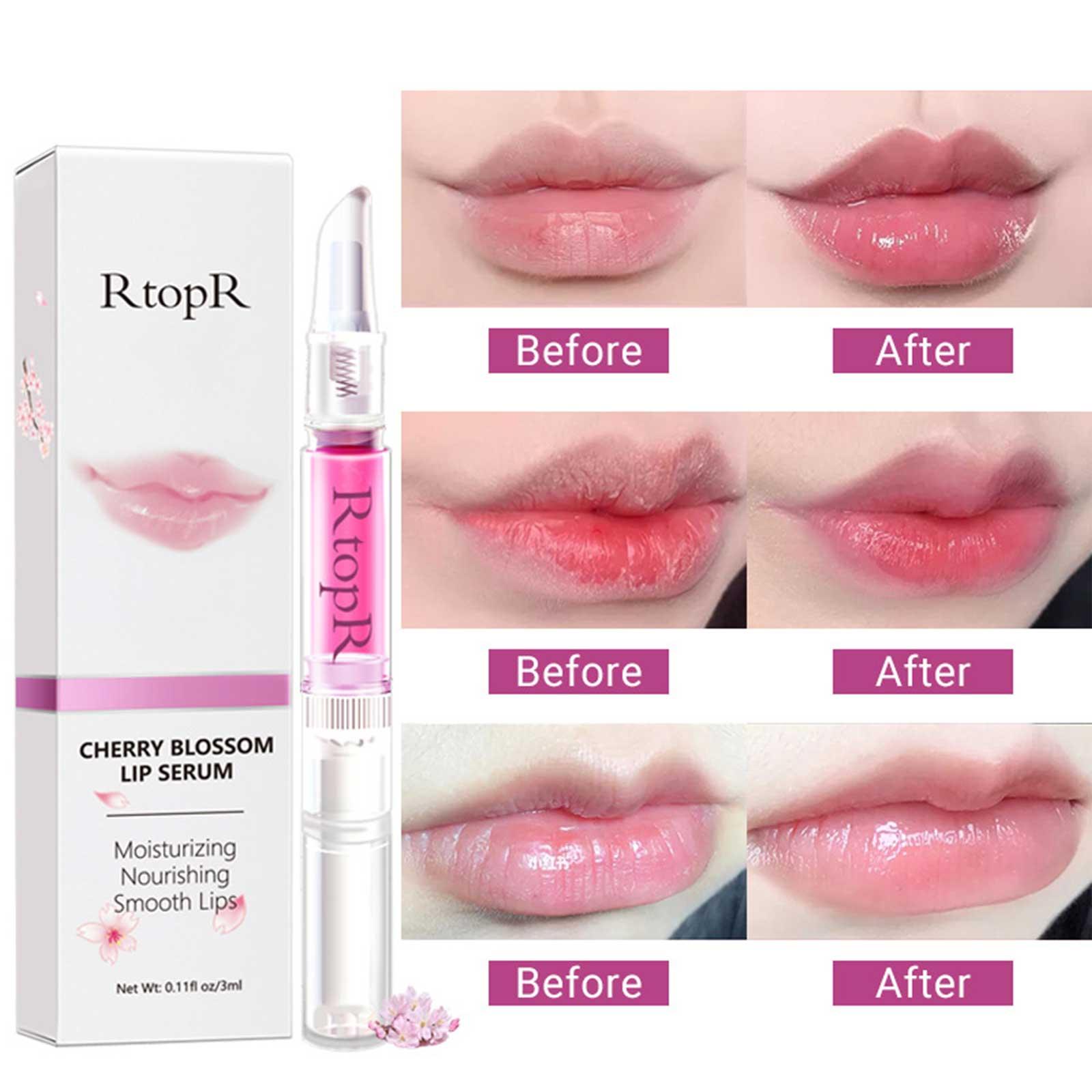 Lips Serum Lip Balm Plumper Serum Reduces Fine Lines Brighten Lipgloss Anti Drying For Women Pink Lips Instant