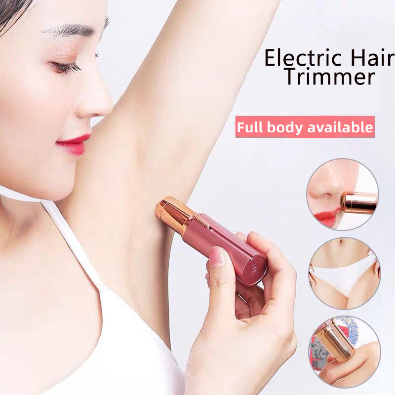 Lipstick Shaver Electric Eyebrow Trimmer Women's Hair Remover Underarm Battery Hair Remover Hair Scraper Mini Shaver