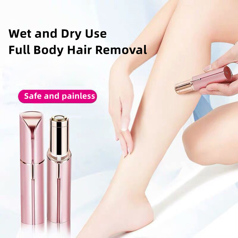 Lipstick Shaver Electric Eyebrow Trimmer Women's Hair Remover Underarm Battery Hair Remover Hair Scraper Mini Shaver