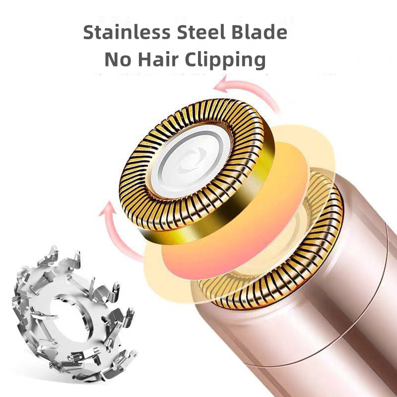 Lipstick Shaver Electric Eyebrow Trimmer Women's Hair Remover Underarm Battery Hair Remover Hair Scraper Mini Shaver