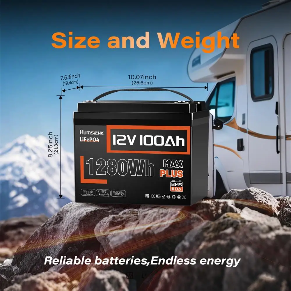 Lithium Battery 12V 100AH MAX With 100A BMS Protect Portable For Vans, RV, Golf Cart, Touring Car, Marine, etc Lithium Battery 12V 100AH MAX With 100A BMS Protect Portable For Vans, RV, Golf Cart, Touring Car, Marine, etc
