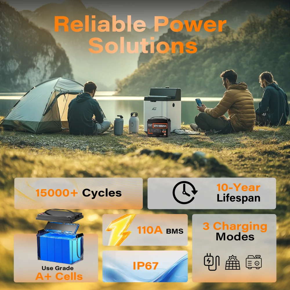Lithium Battery 12V 100AH MAX With 100A BMS Protect Portable For Vans, RV, Golf Cart, Touring Car, Marine, etc Lithium Battery 12V 100AH MAX With 100A BMS Protect Portable For Vans, RV, Golf Cart, Touring Car, Marine, etc
