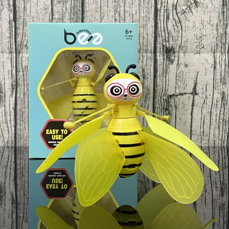 Little Bee Flying Vehicle Aircraft Gesture Sensing Vehicle Flying Helicopter Lights Children's Toys Birthday Gift