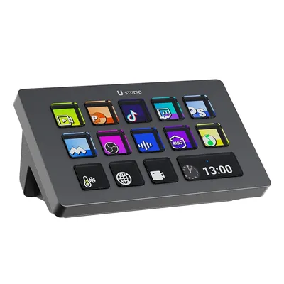 Live Streaming Controller 13 LCD Keys for Gaming Office Work Vlog Content Creation Photo Video Editing Live Streaming Controller 13 LCD Keys for Gaming Office Work Vlog Content Creation Photo Video Editing