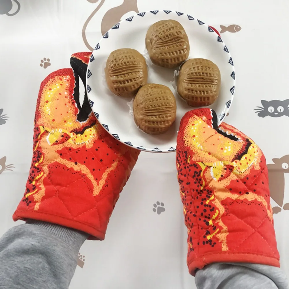 Lobster Claw Oven Mitts Long Cotton Baking Insulation Gloves Microwave Heat Resistant Non-Slip Home Kitchen Gloves Lobster Claw Oven Mitts Long Cotton Baking Insulation Gloves Microwave Heat Resistant Non-Slip Home Kitchen Gloves