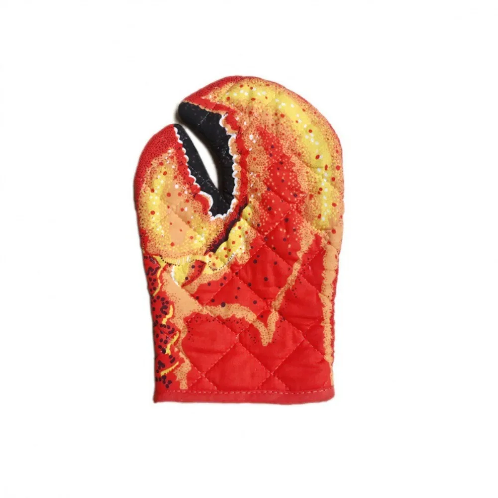 Lobster Claw Oven Mitts Long Cotton Baking Insulation Gloves Microwave Heat Resistant Non-Slip Home Kitchen Gloves Lobster Claw Oven Mitts Long Cotton Baking Insulation Gloves Microwave Heat Resistant Non-Slip Home Kitchen Gloves