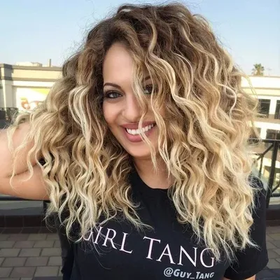 Long Blonde Curly Wave Wigs Natural Brown Wig Fashion Ombre Heat Resistance Synthetic Curly Wig Fancy Dress Party Wig