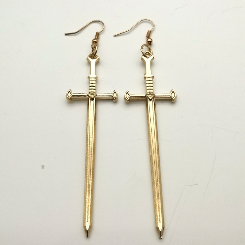 Long Gothic Dangle Sword Earrings Long Gothic Dangle Sword Earrings