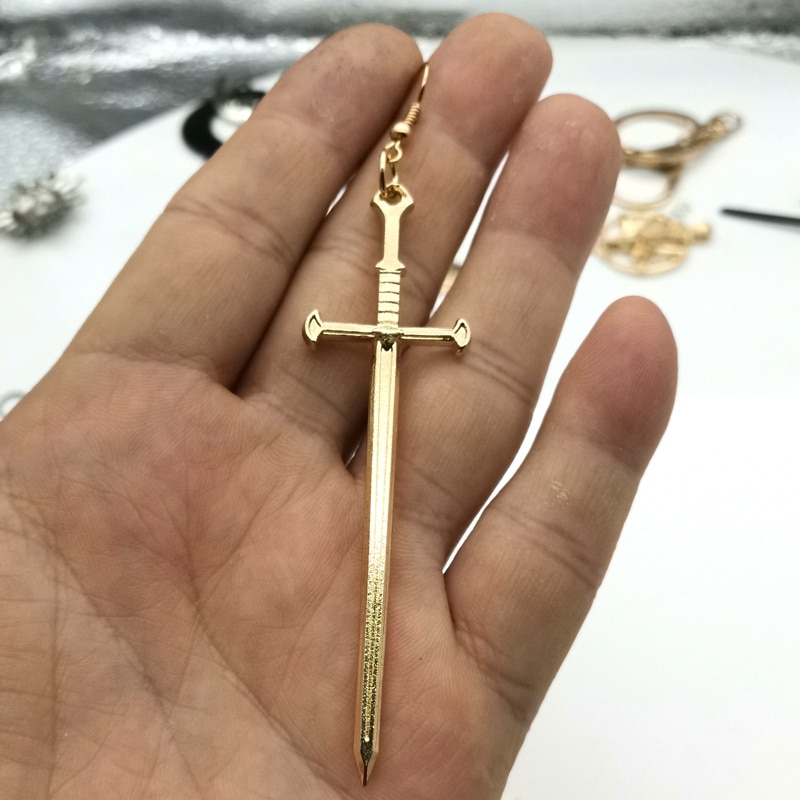 Long Gothic Dangle Sword Earrings Long Gothic Dangle Sword Earrings