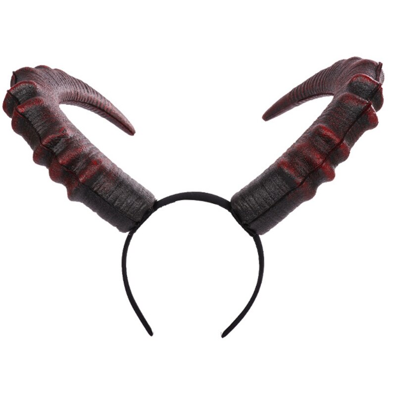 Long Gothic Devil Horn Headband