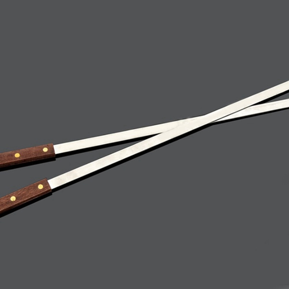 Long Handle Flat Kebab Skewers (5 pcs) Long Handle Flat Kebab Skewers (5 pcs)