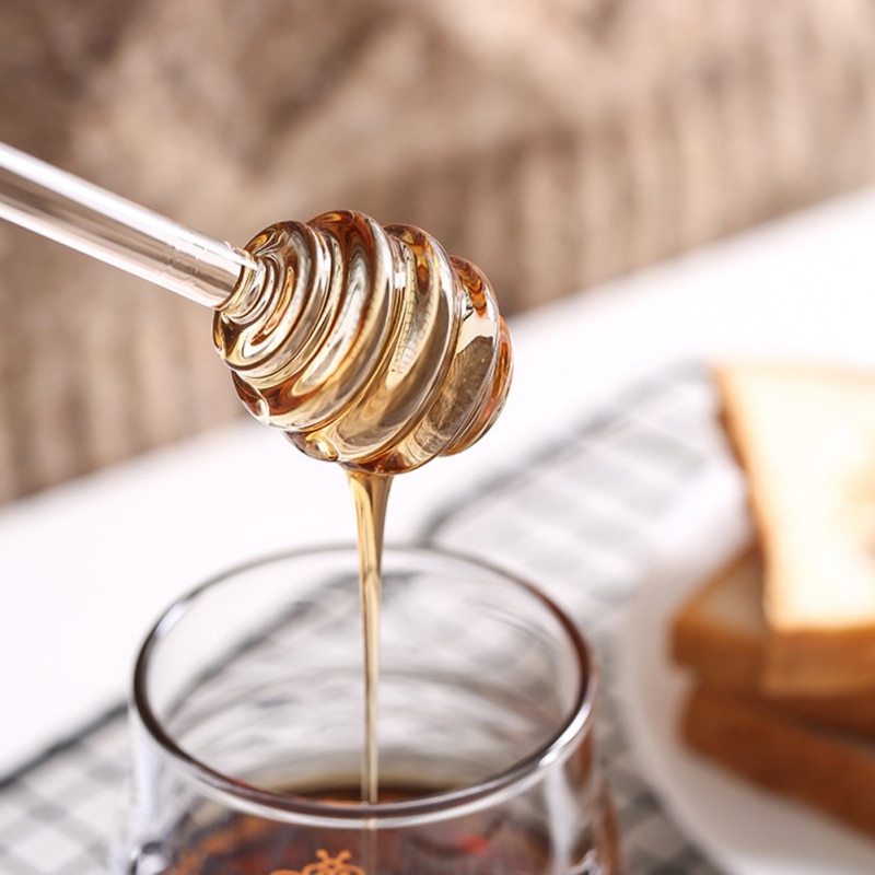 Long Handle Glass Honey Dipper