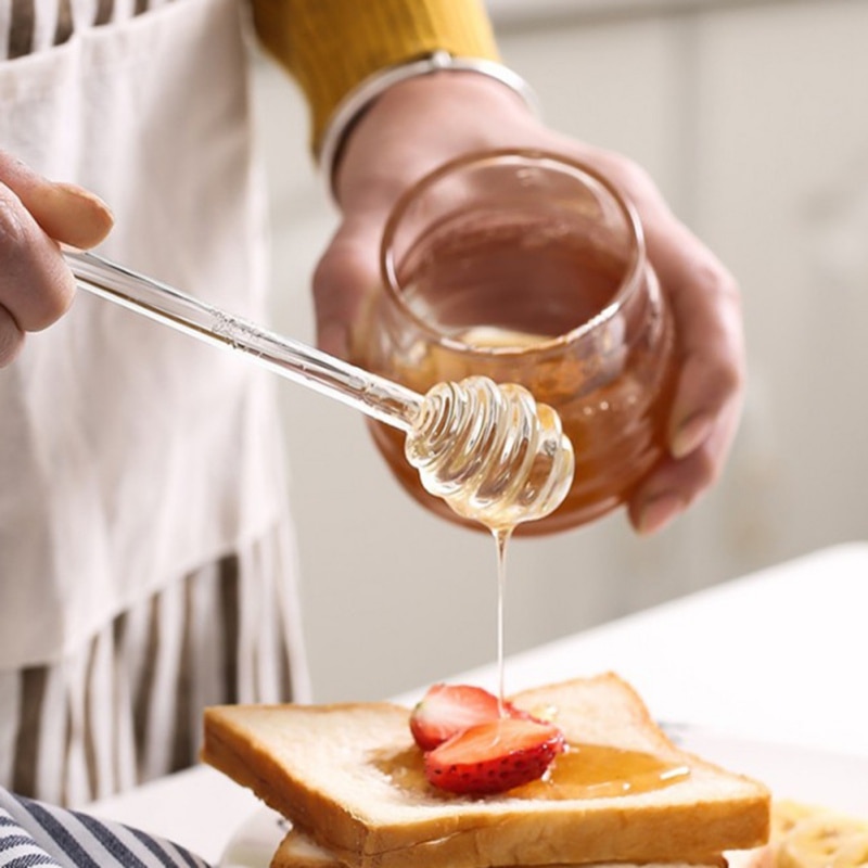 Long Handle Glass Honey Dipper Long Handle Glass Honey Dipper