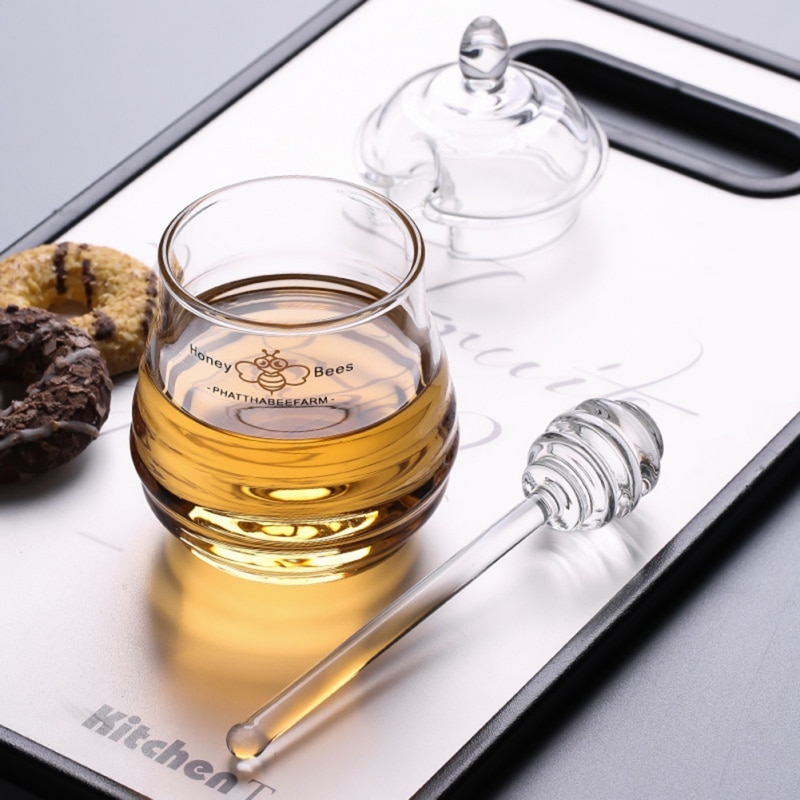 Long Handle Glass Honey Dipper Long Handle Glass Honey Dipper