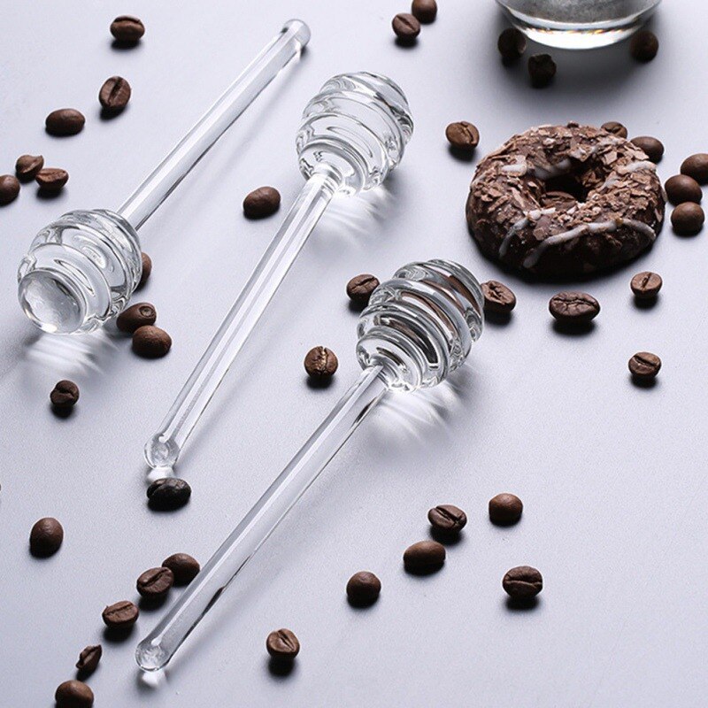 Long Handle Glass Honey Dipper Long Handle Glass Honey Dipper