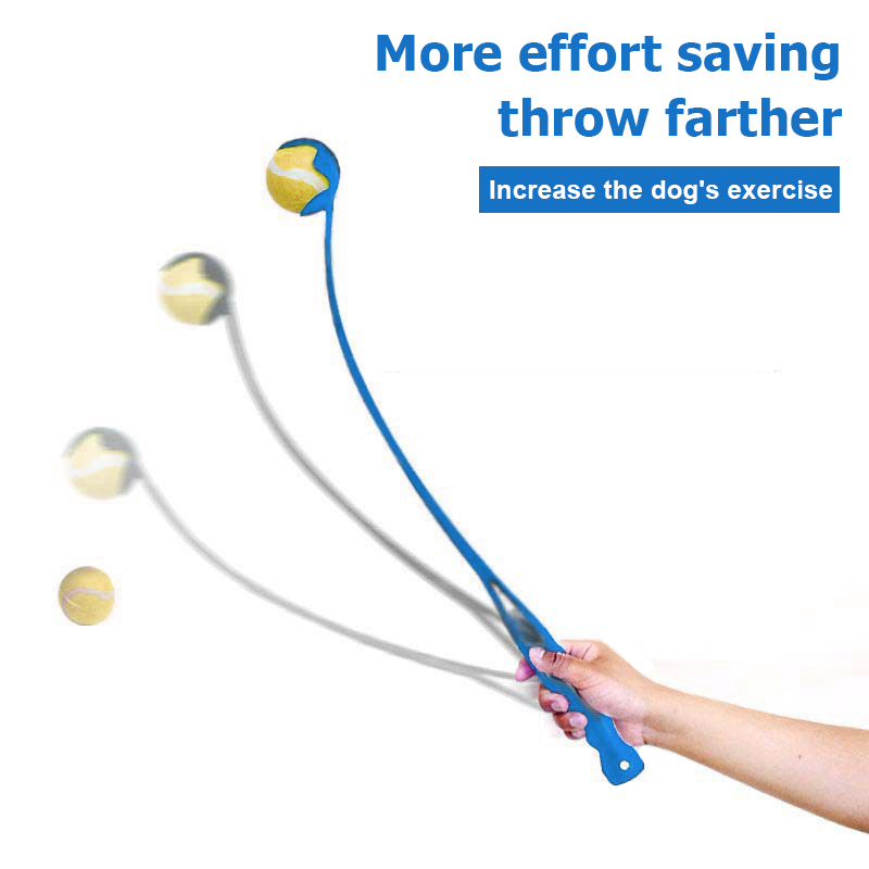 Long Handle Manual Pet Ball Thrower with Ball Long Handle Manual Pet Ball Thrower with Ball