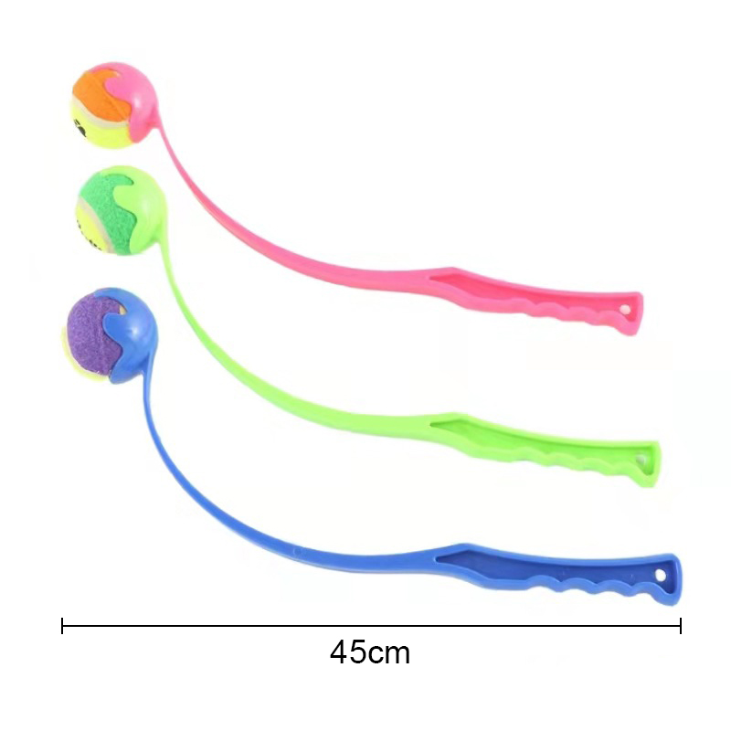 Long Handle Manual Pet Ball Thrower with Ball Long Handle Manual Pet Ball Thrower with Ball