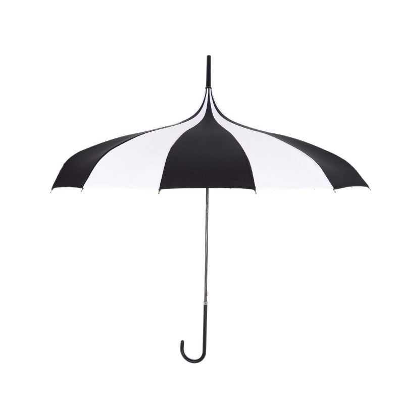 Long Handle Striped Pagoda Umbrella Long Handle Striped Pagoda Umbrella
