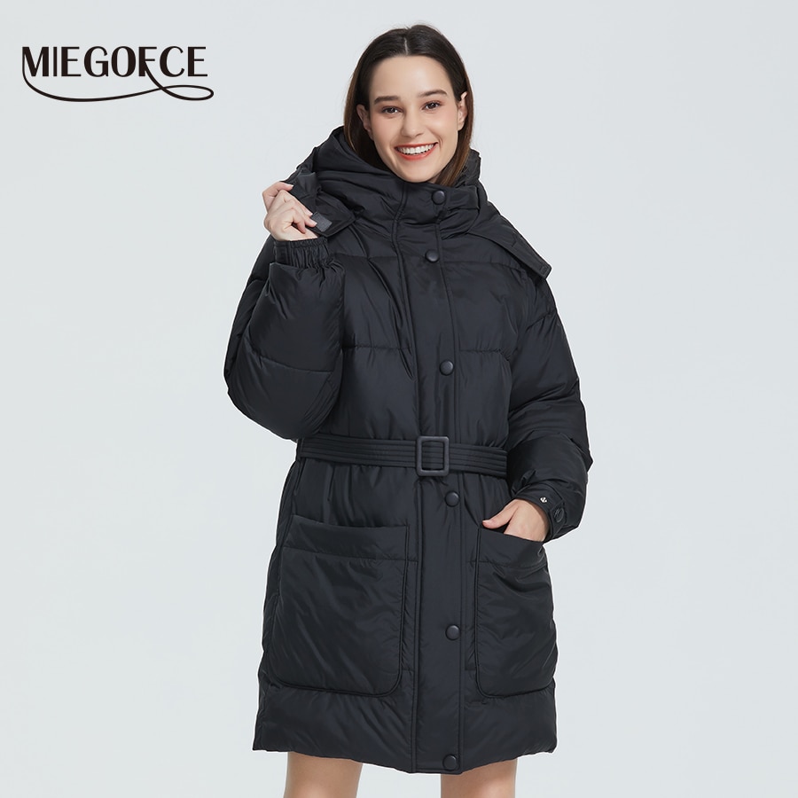 Long Hooded Coat Warm Jacket Long Hooded Coat Warm Jacket