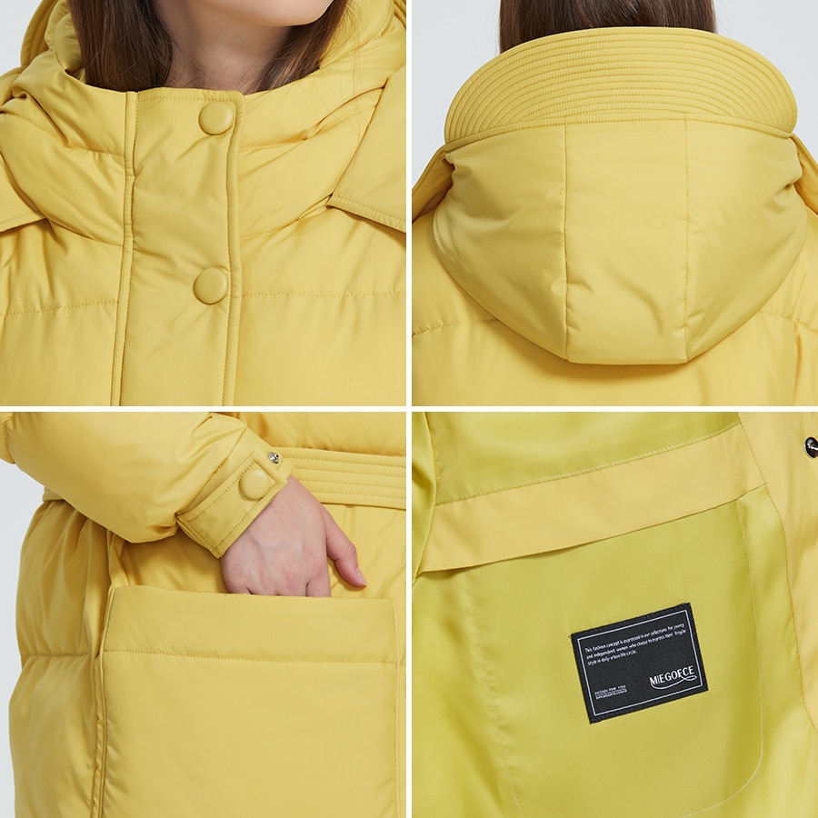Long Hooded Coat Warm Jacket Long Hooded Coat Warm Jacket