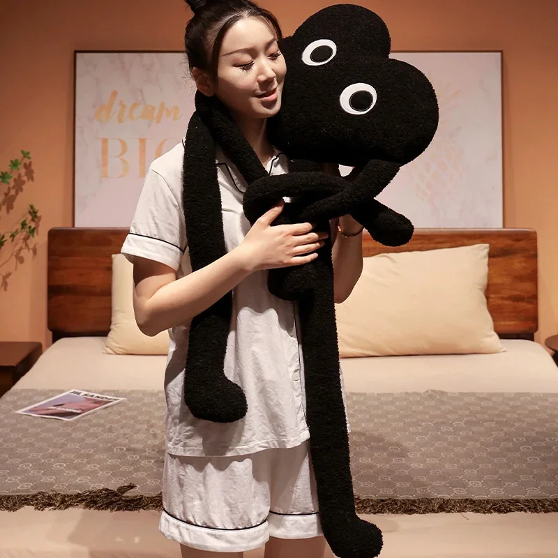 Long Legs Love Heart Shape Pillow Cute Stuffed Red Black White Heart Pillow Soft Plush Toys Lover Friends Festival