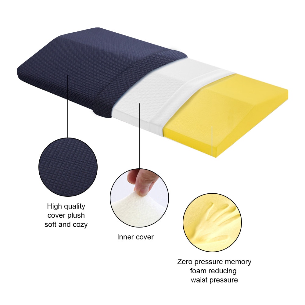 Long Lumbar Pillow Memory Foam