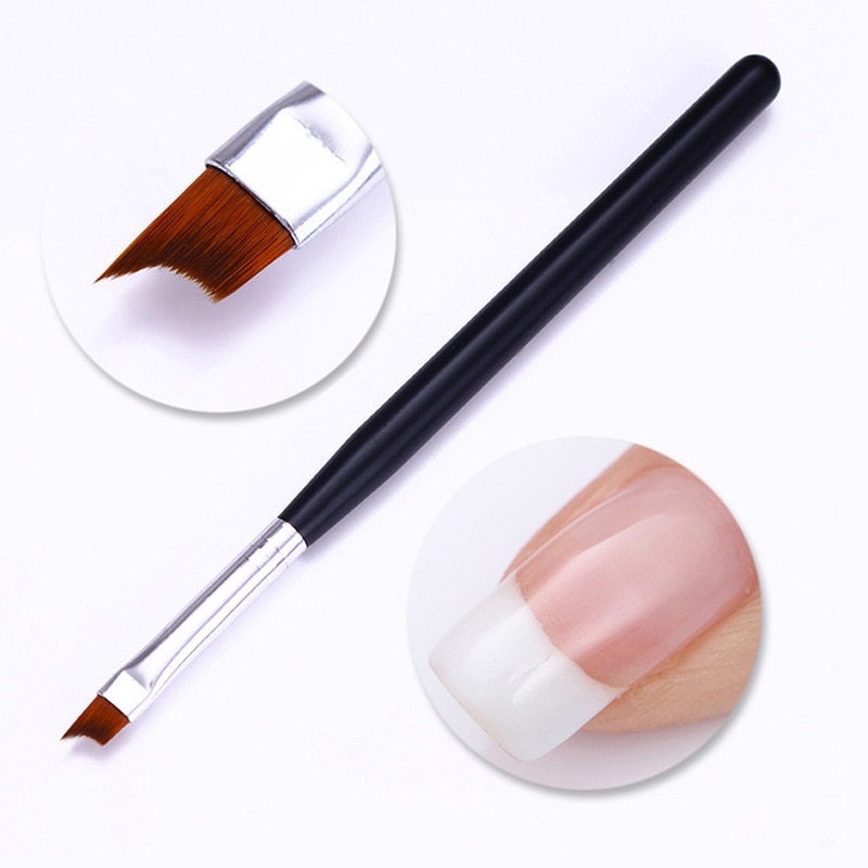 Long Manicure Nail French Brush