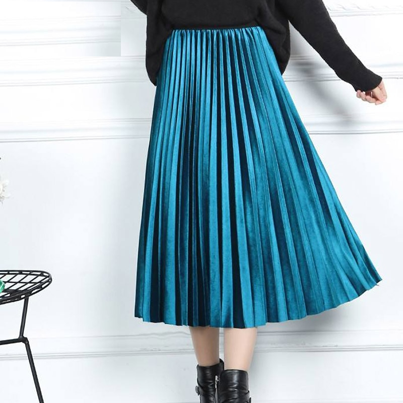 Long Pleated Skirt Formal Wear Long Pleated Skirt Formal Wear