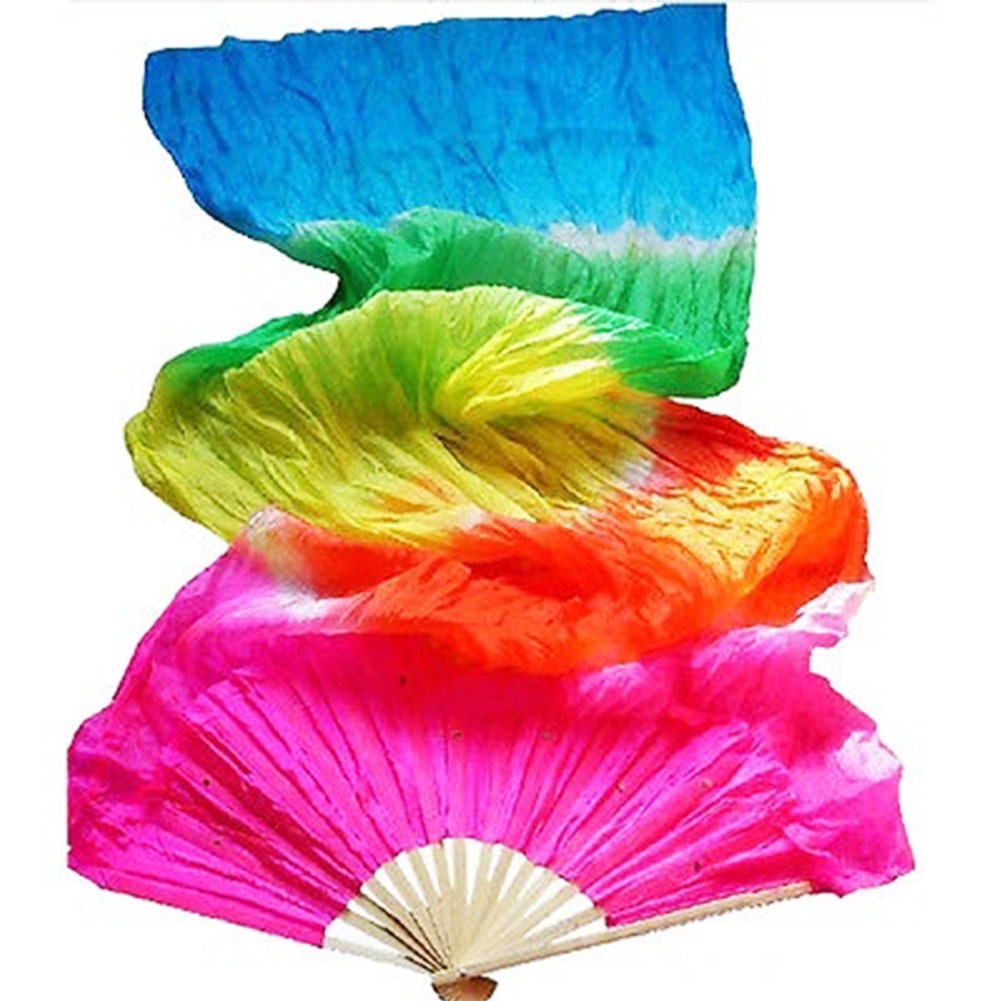 Long Silk Belly Dance Fan Long Silk Belly Dance Fan