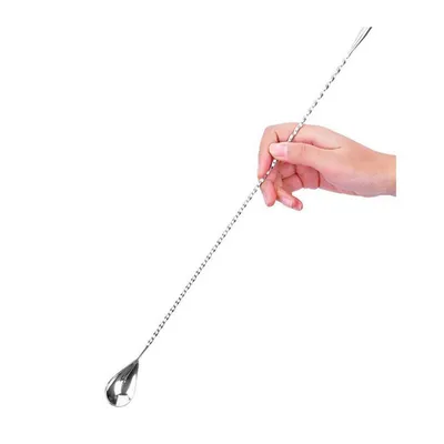 Long Stainless Steel Cocktail Stirring Spoon