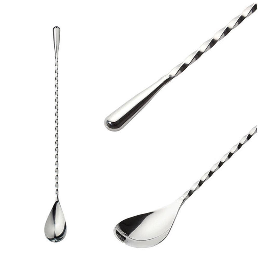 Long Stainless Steel Cocktail Stirring Spoon