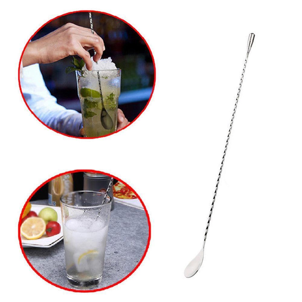 Long Stainless Steel Cocktail Stirring Spoon