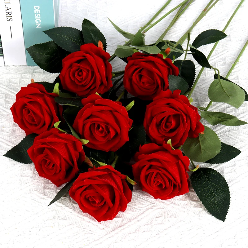 Long Stem Artificial Roses (5 Pcs)