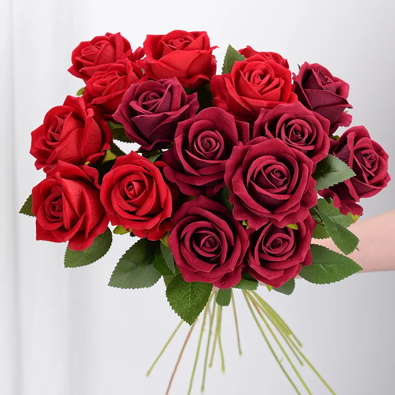 Long Stem Artificial Roses (5 Pcs)