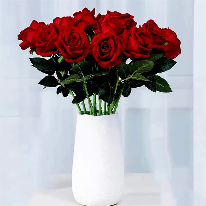 Long Stem Artificial Roses (5 Pcs)