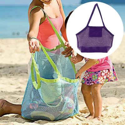 Long Strap Large Mesh Beach Bag Long Strap Large Mesh Beach Bag