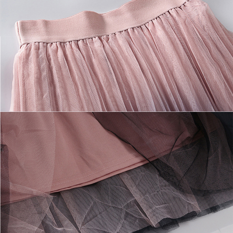 Long Tulle Skirt Gradient Color Long Tulle Skirt Gradient Color