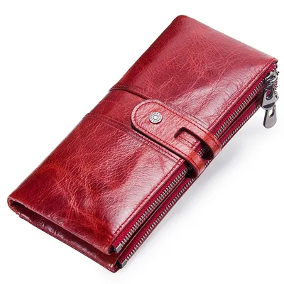 Long Zipper Leather Purse Long Zipper Leather Purse