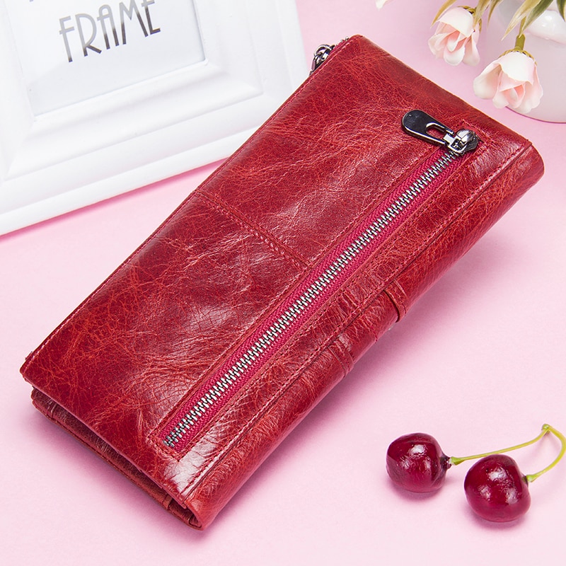 Long Zipper Leather Purse Long Zipper Leather Purse