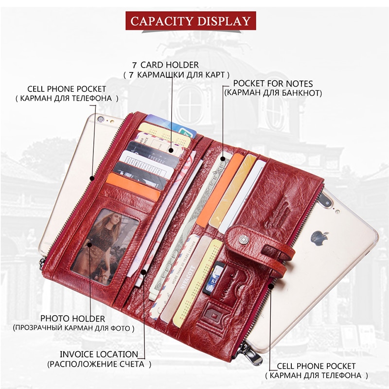 Long Zipper Leather Purse Long Zipper Leather Purse