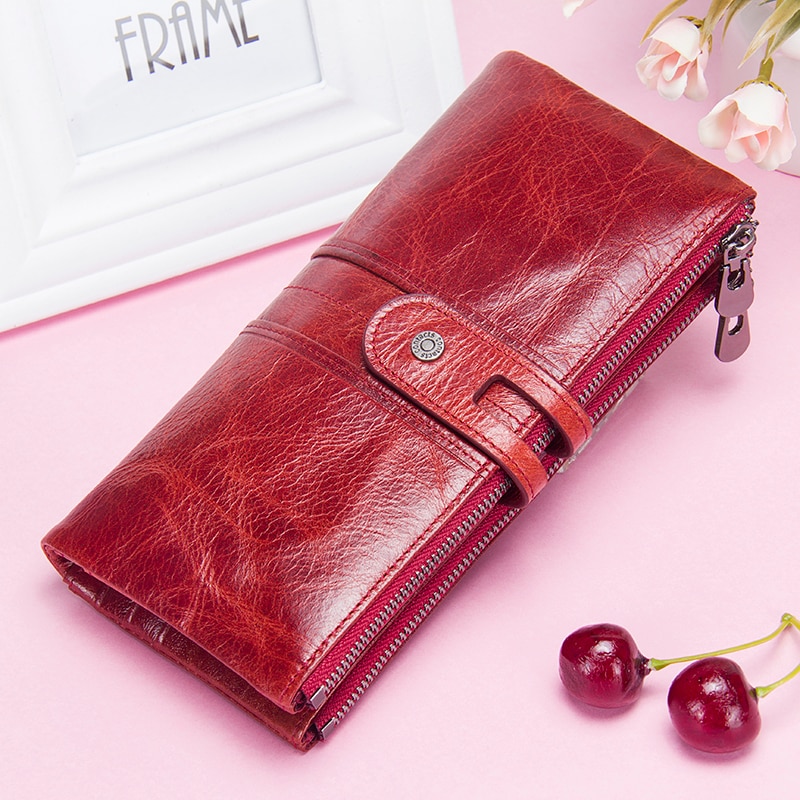 Long Zipper Leather Purse Long Zipper Leather Purse