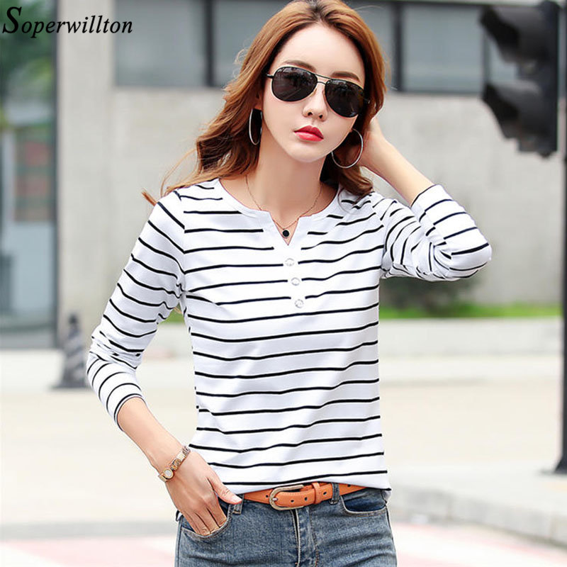 Long/Short Sleeves Striped Top For Women Long/Short Sleeves Striped Top For Women