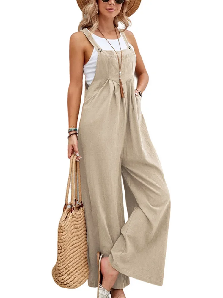 Loose Fit Wide Leg Jumpsuit for Women Loose Fit Wide Leg Jumpsuit for Women
