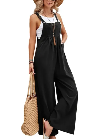 Loose Fit Wide Leg Jumpsuit for Women Loose Fit Wide Leg Jumpsuit for Women
