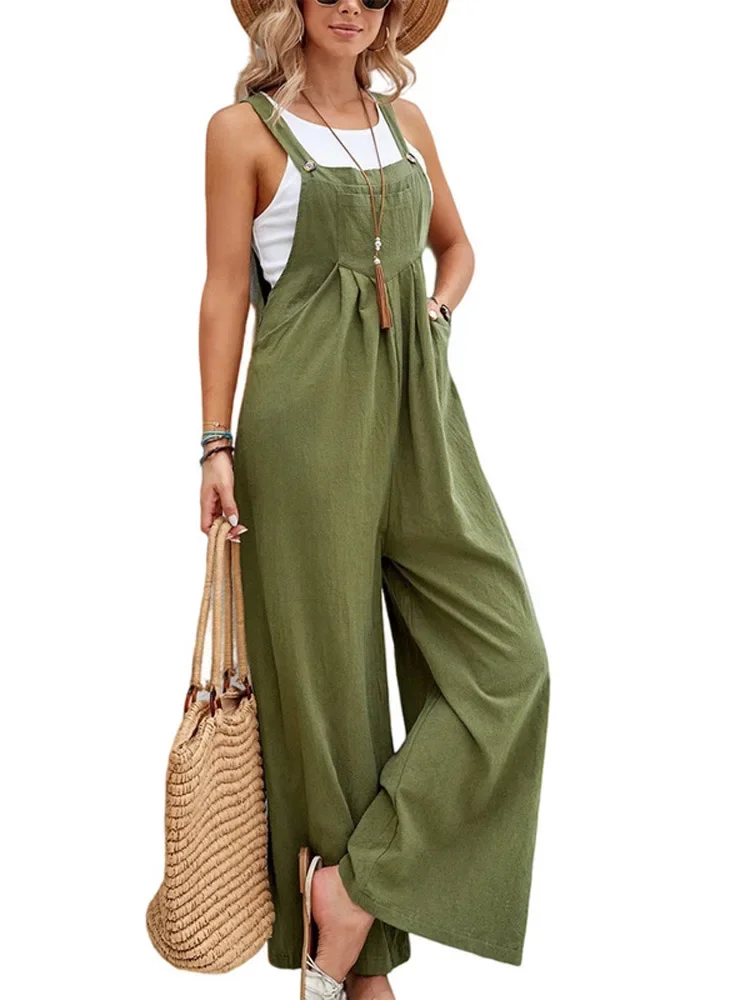 Loose Fit Wide Leg Jumpsuit for Women Loose Fit Wide Leg Jumpsuit for Women