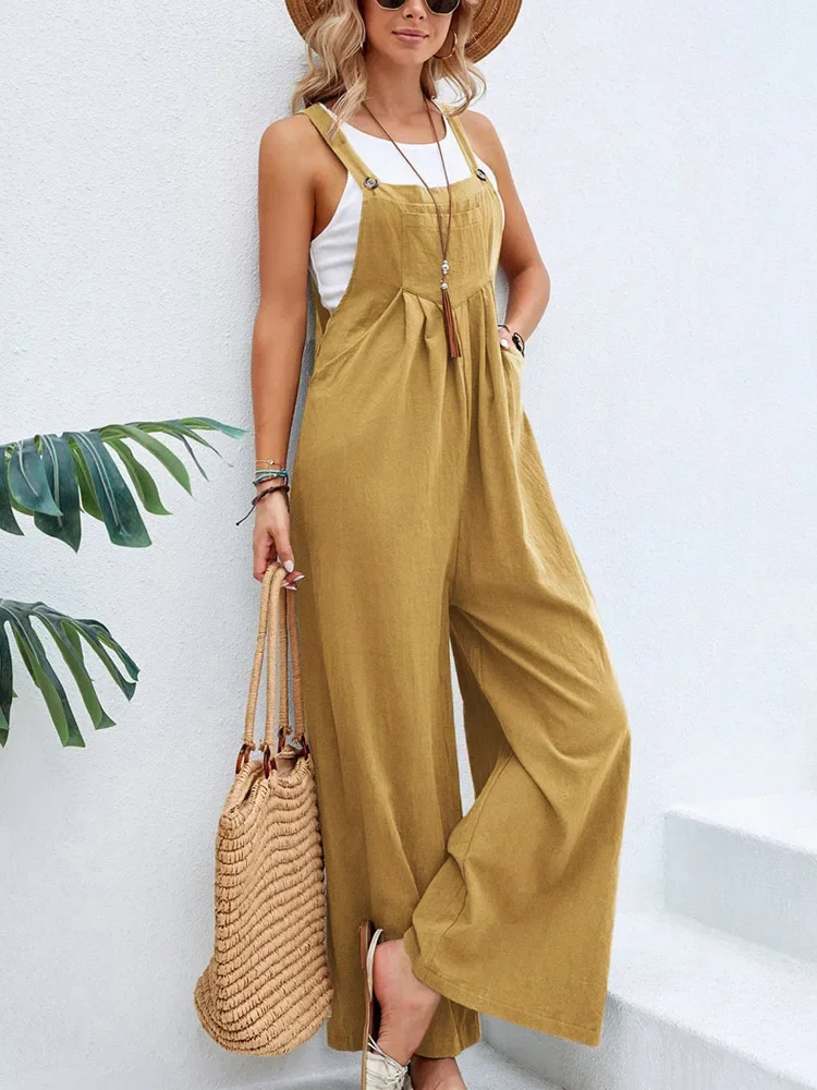 Loose Fit Wide Leg Jumpsuit for Women Loose Fit Wide Leg Jumpsuit for Women