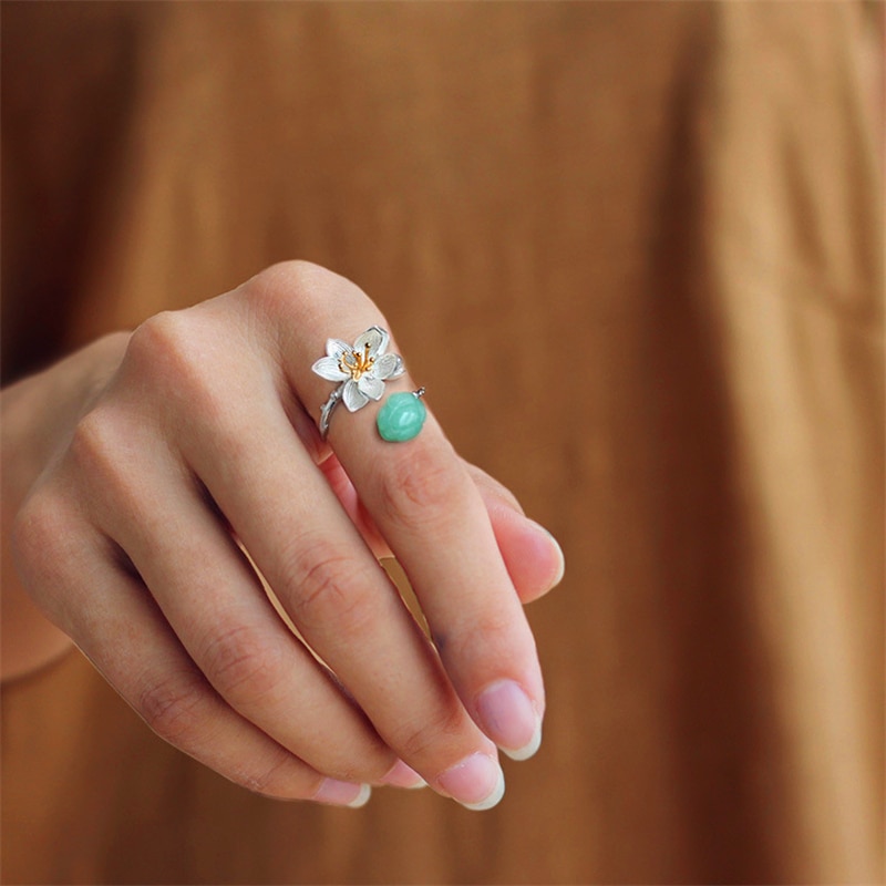 Lotus Flower Ring Jewelry