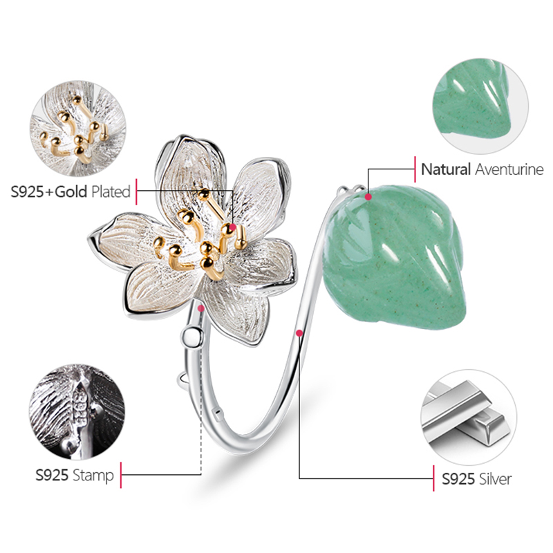 Lotus Flower Ring Jewelry