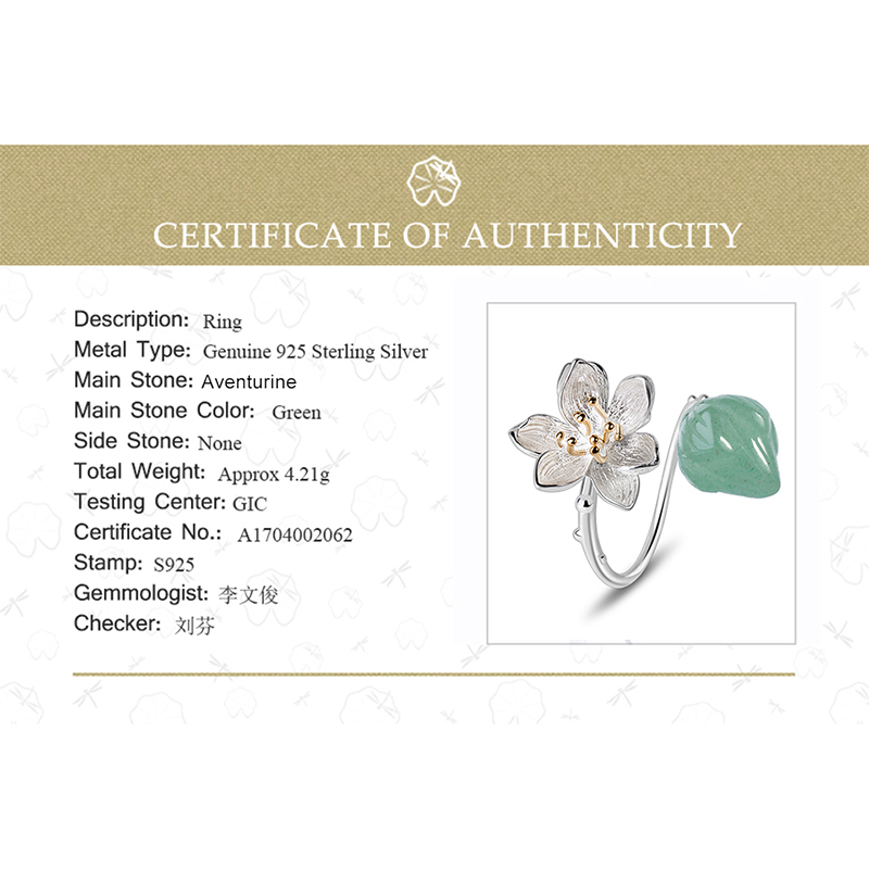 Lotus Flower Ring Jewelry